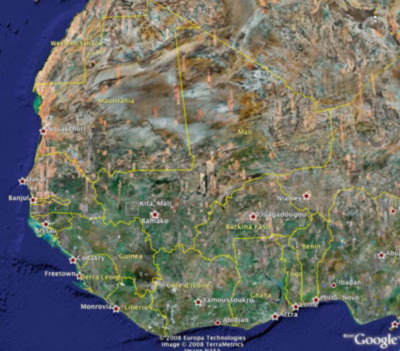 Carte du Mali